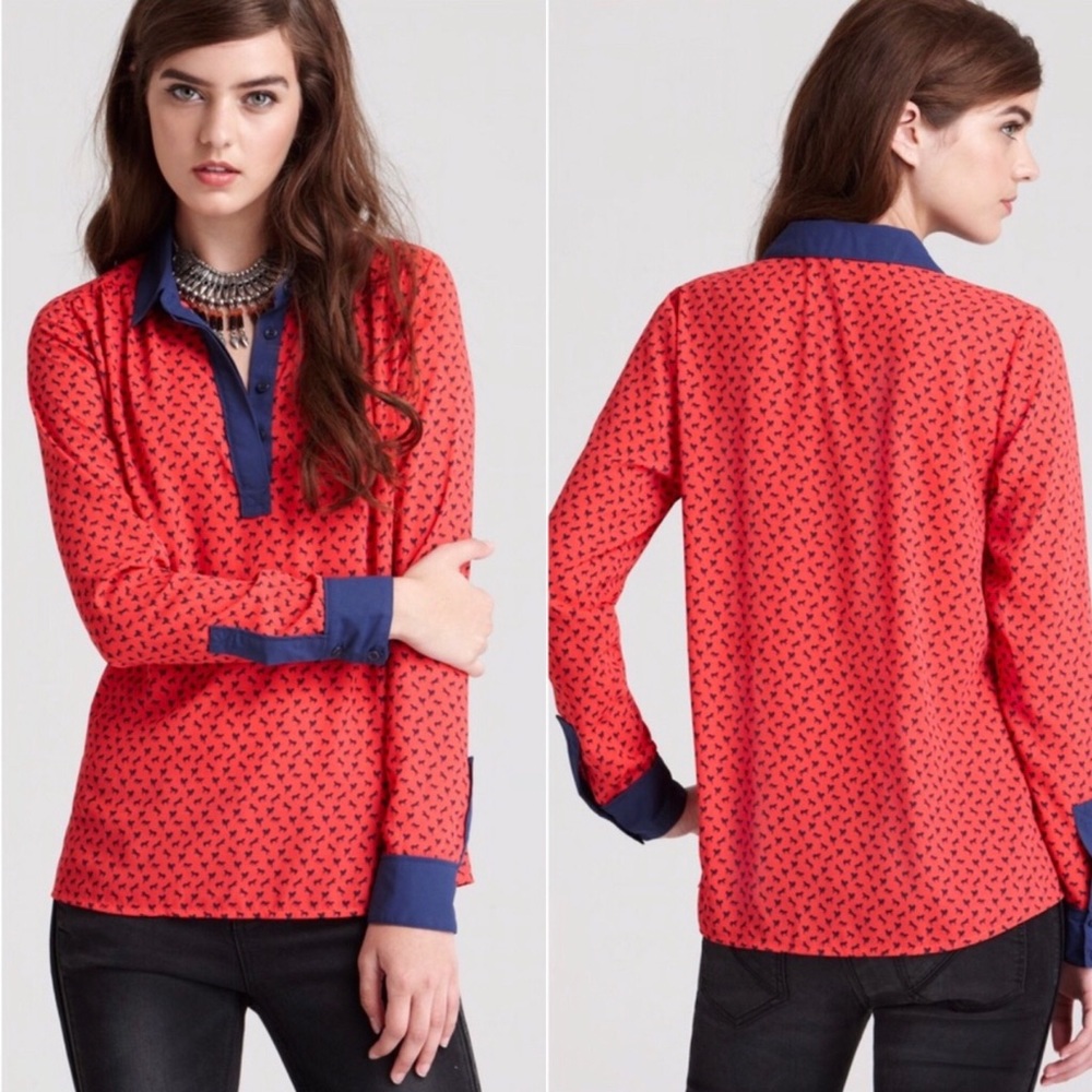 Free People Horse Blouse